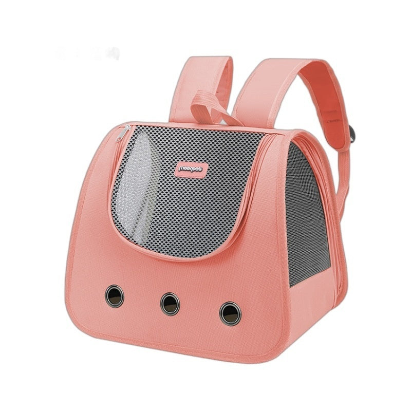 KFX-0097213 Large Capacity Medium Hard Oxford Pet Cat Backpack in Solid Colors