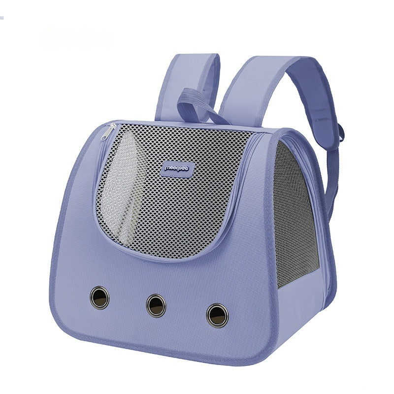 KFX-0097213 Large Capacity Medium Hard Oxford Pet Cat Backpack in Solid Colors