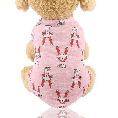 KFX-0097725 Lightweight Casual Summer Clothing for Small Dogs - Breathable Fabric & Comfortable Fit