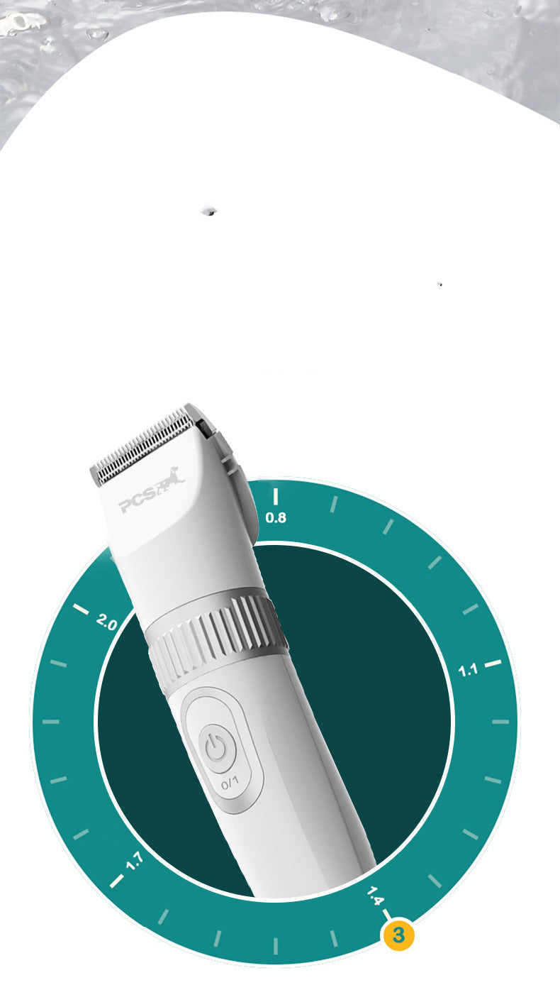 KFX-0099133 Pet Electric Shaving Device for Cats and Dogs with Adjustable Ceramic Blades and Limit Combs