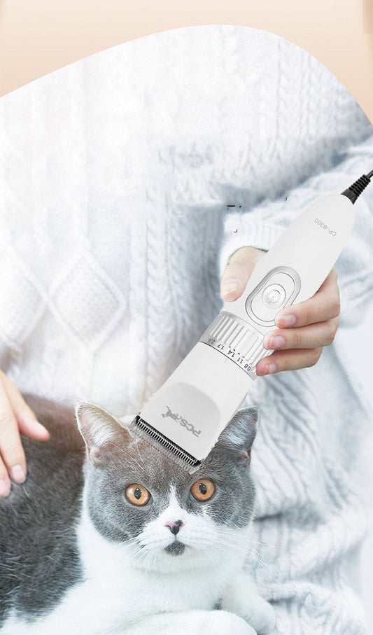 KFX-0099133 Pet Electric Shaving Device for Cats and Dogs with Adjustable Ceramic Blades and Limit Combs