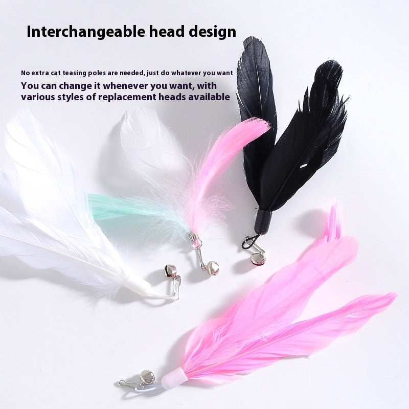 KFX-0104125 Interactive Cat Teaser Toy with Suction Cup and Bell – 5 Fun Colors Available