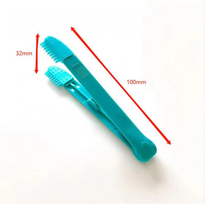 KFX-0104893 Cat Eye Brush for Grooming, Available in Blue and Pink, Ideal for Weddings, Holidays and Gift Giving