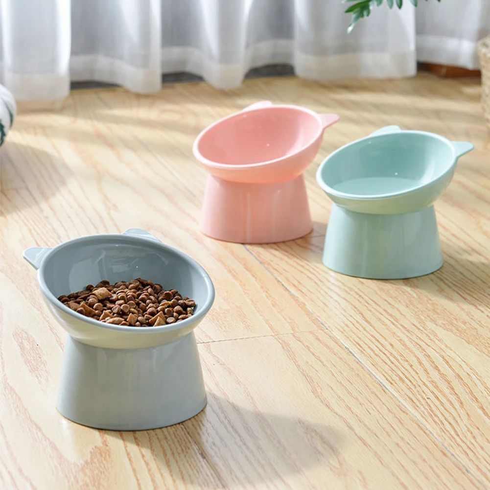 KFX-0105277 Elevated Anti Vomiting Cat Bowl with Non-Slip Base for Comfortable Feeding