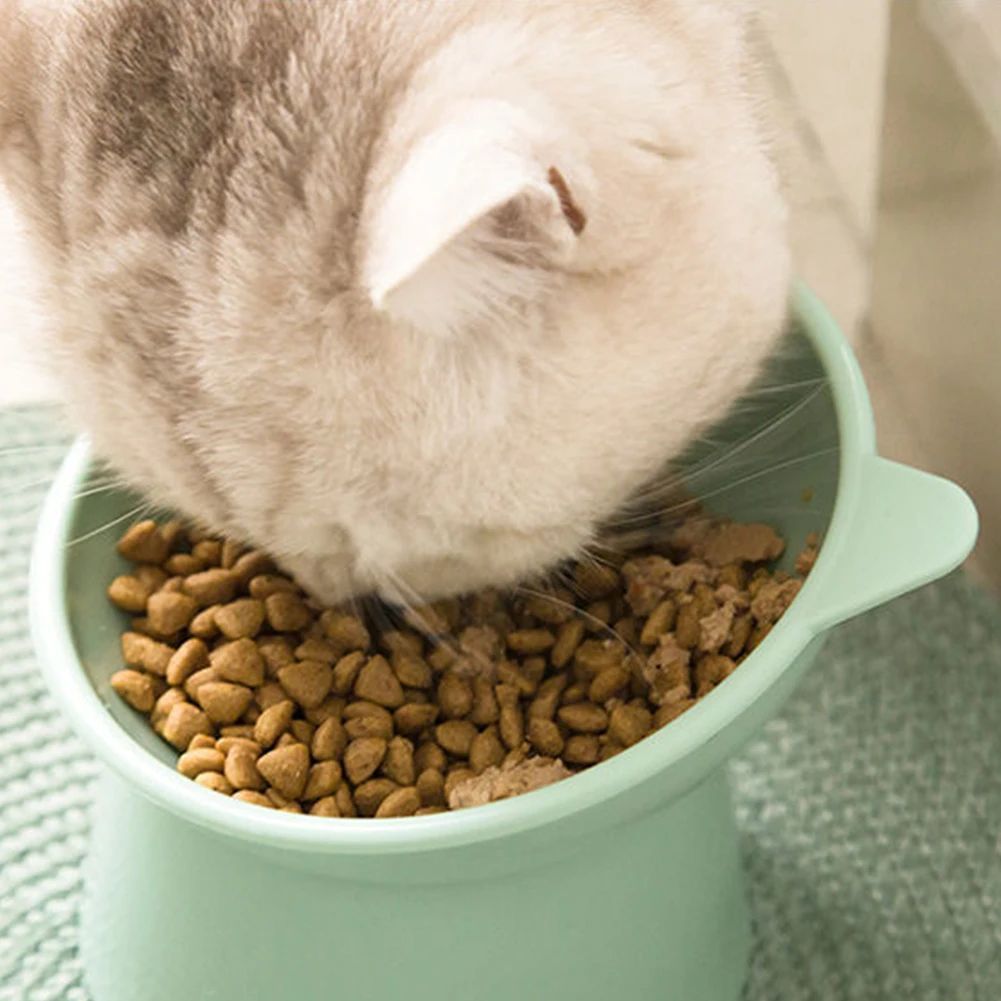KFX-0105277 Elevated Anti Vomiting Cat Bowl with Non-Slip Base for Comfortable Feeding