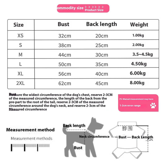 KFX-0114493 Fleece Hooded Coat for Small to Medium Dogs and Cats - Cozy Winter Pajamas for Chihuahuas and Kitties