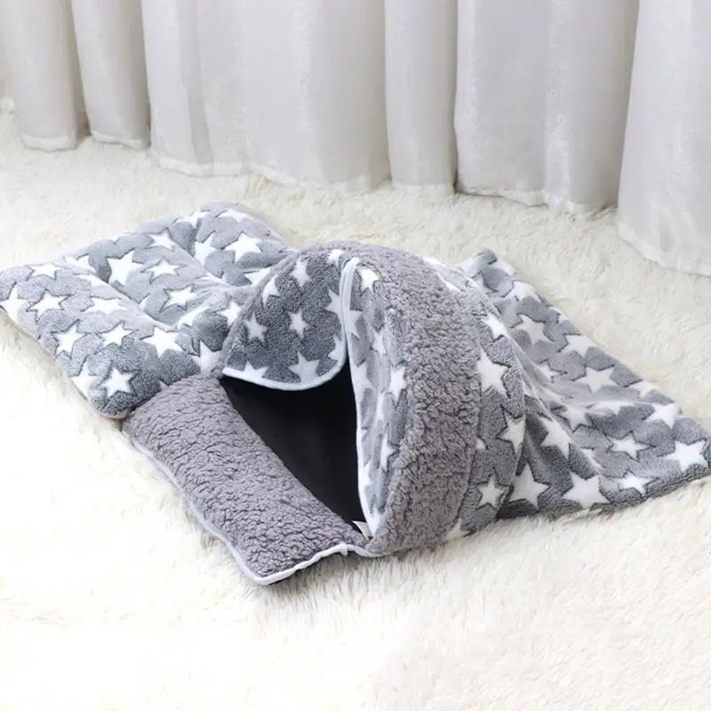 KFX-0118845 Cozy Arch-Shaped Cat Sleeping Bag for Snuggling and Burrowing, Washable Cat Bed Tent