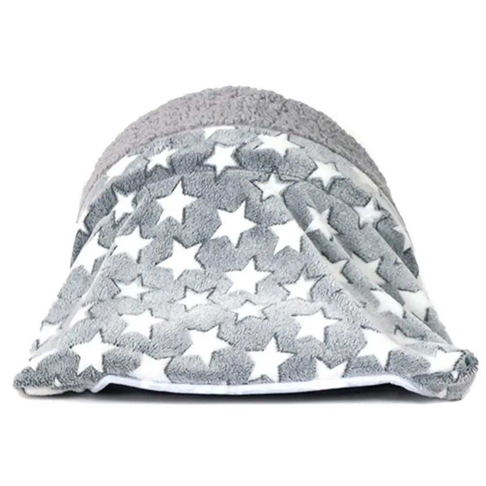 KFX-0118845 Cozy Arch-Shaped Cat Sleeping Bag for Snuggling and Burrowing, Washable Cat Bed Tent