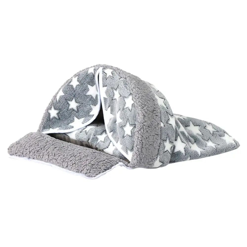 KFX-0118845 Cozy Arch-Shaped Cat Sleeping Bag for Snuggling and Burrowing, Washable Cat Bed Tent