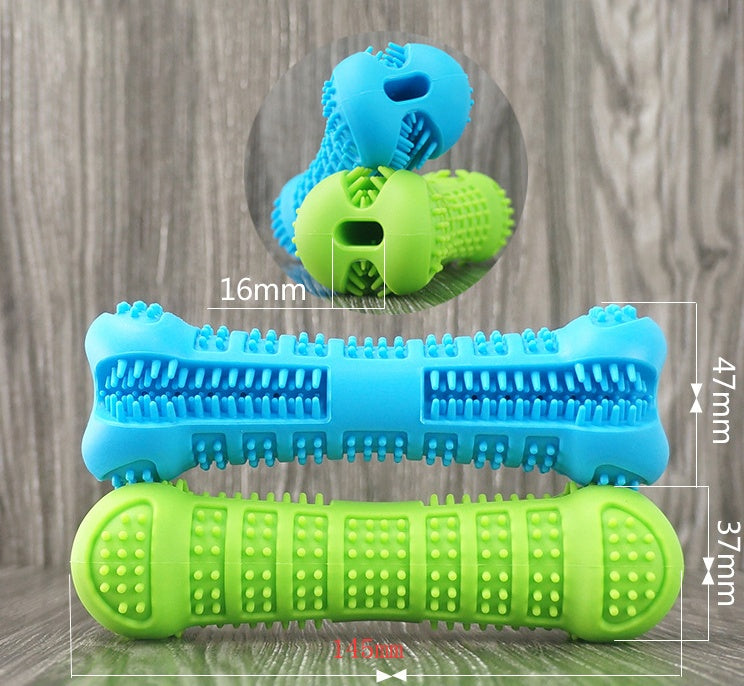 KFX-0121405 Dog Toothbrush Chew Toy - Silicone Tooth Cleaning Molar Stick for Teeth Grinding and Plaque Removal