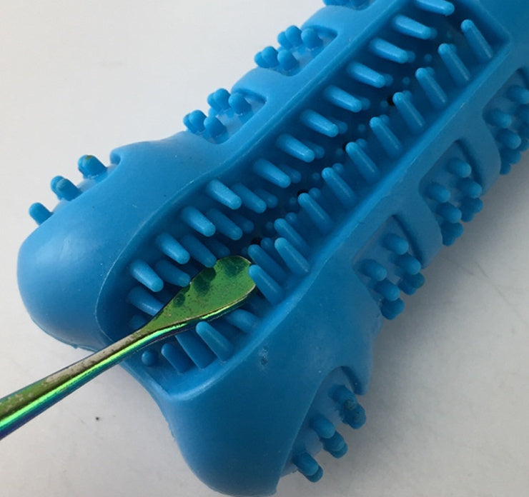 KFX-0121405 Dog Toothbrush Chew Toy - Silicone Tooth Cleaning Molar Stick for Teeth Grinding and Plaque Removal