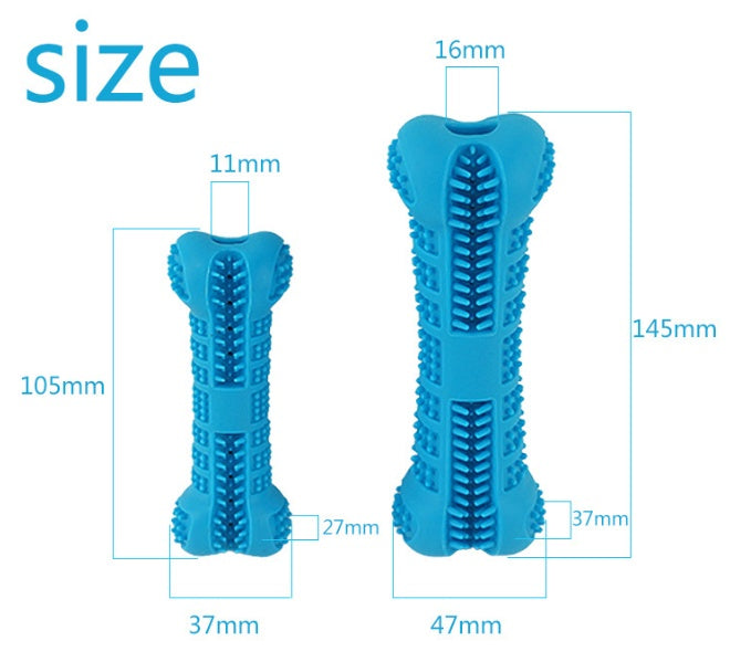 KFX-0121405 Dog Toothbrush Chew Toy - Silicone Tooth Cleaning Molar Stick for Teeth Grinding and Plaque Removal