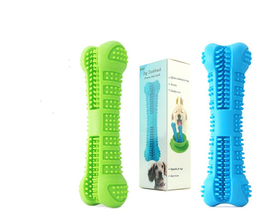 KFX-0121405 Dog Toothbrush Chew Toy - Silicone Tooth Cleaning Molar Stick for Teeth Grinding and Plaque Removal