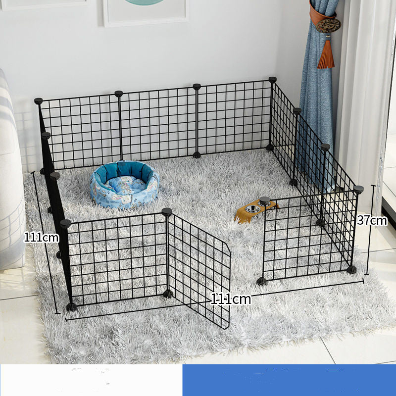 KFX-0122173 Indoor Dog Isolation Fence - 11-Piece Configurable Fence Panel for Small Dogs