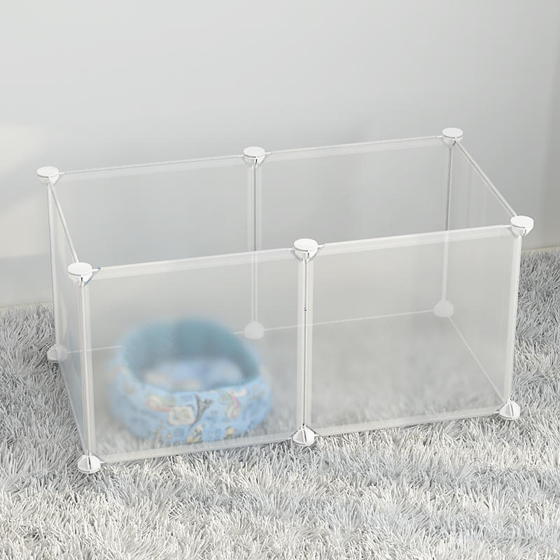 KFX-0122173 Indoor Dog Isolation Fence - 11-Piece Configurable Fence Panel for Small Dogs