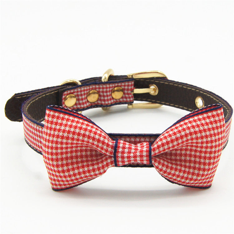 KFX-0122813 Cute Knitted Strawberry Pet Traction Set for Dogs and Cats, Adjustable Leash and Collar