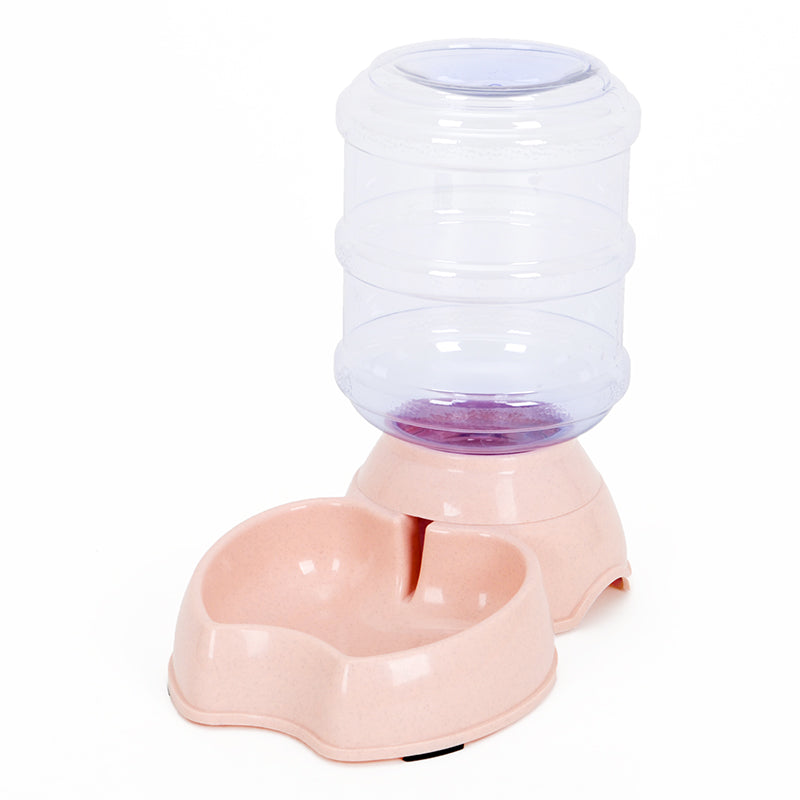 KFX-0124349 Automatic Refill Dog Bowl in Vintage Blue, Smoke Gray, and Ancient Pink - Stainless Steel and Plastic Design