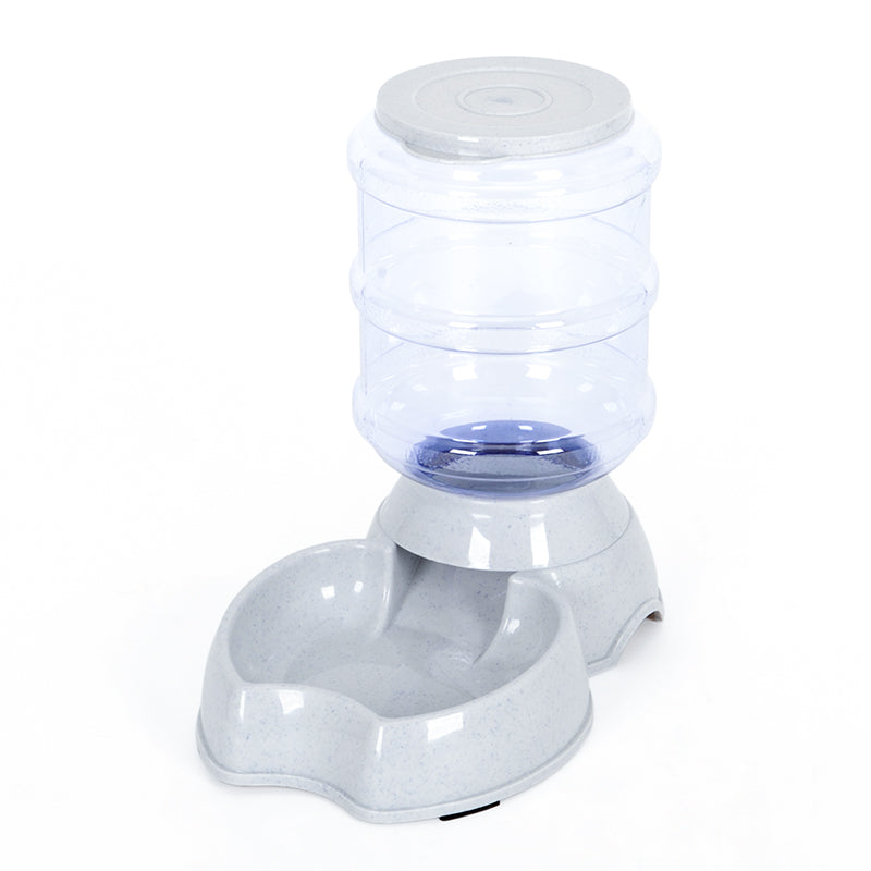 KFX-0124349 Automatic Refill Dog Bowl in Vintage Blue, Smoke Gray, and Ancient Pink - Stainless Steel and Plastic Design