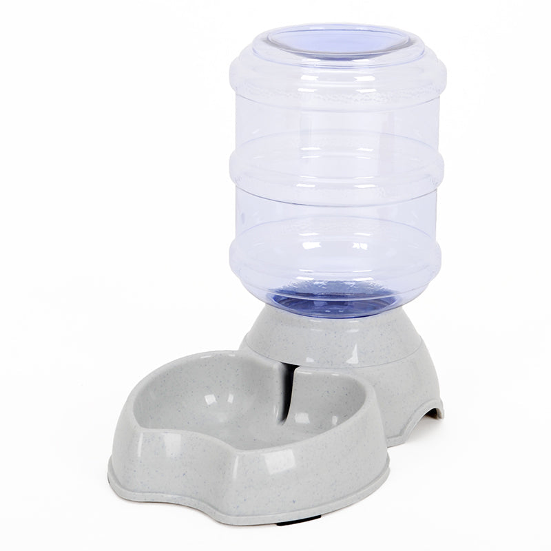 KFX-0124349 Automatic Refill Dog Bowl in Vintage Blue, Smoke Gray, and Ancient Pink - Stainless Steel and Plastic Design