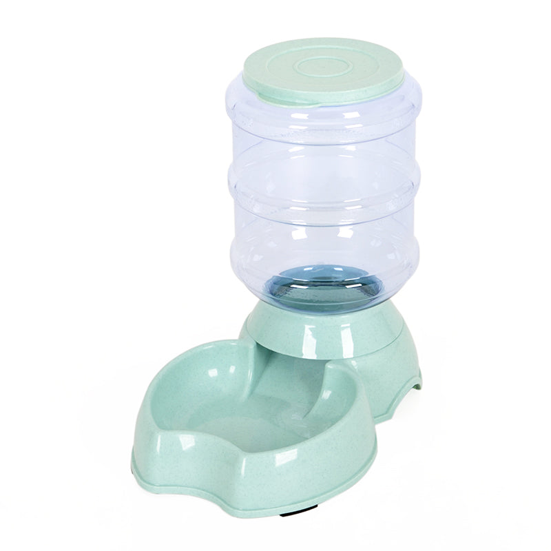 KFX-0124349 Automatic Refill Dog Bowl in Vintage Blue, Smoke Gray, and Ancient Pink - Stainless Steel and Plastic Design