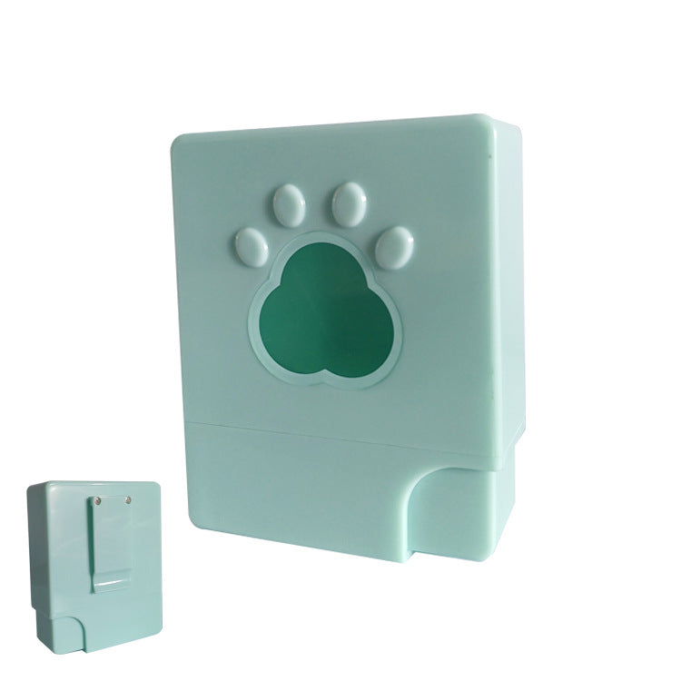KFX-0126525 Portable Mini Pet Feeder for Dogs - Light Gray, Light Blue, Pink, Compact Size 35mm x 95mm x 78mm