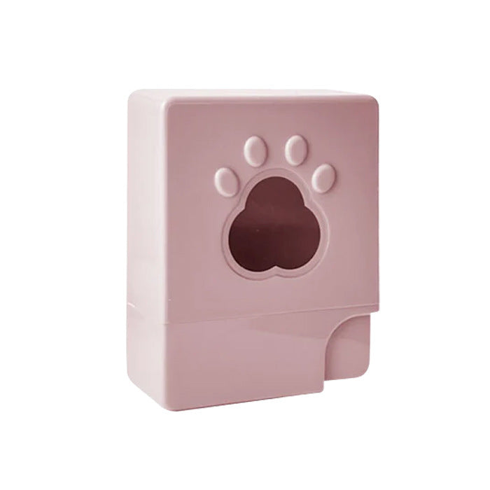 KFX-0126525 Portable Mini Pet Feeder for Dogs - Light Gray, Light Blue, Pink, Compact Size 35mm x 95mm x 78mm