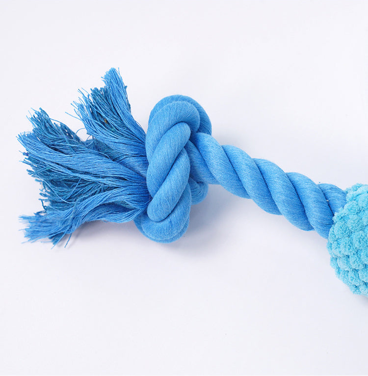 KFX-0127933 Plush Squeaky Dog Toy - Bite Resistant Fox & Big-Eared Dog Design with Cotton Rope Tail, Ideal for Small and Large Dogs
