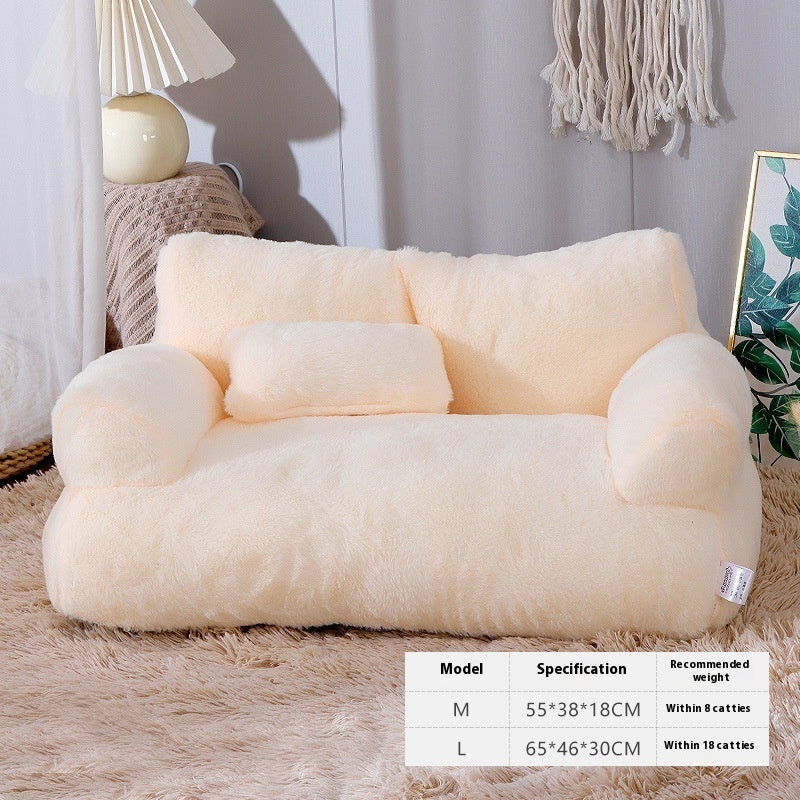 KFX-0129597 Cozy Plush Winter Cat Nest Sofa Bed in Various Colors