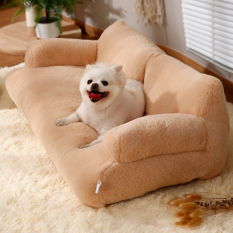 KFX-0129597 Cozy Plush Winter Cat Nest Sofa Bed in Various Colors