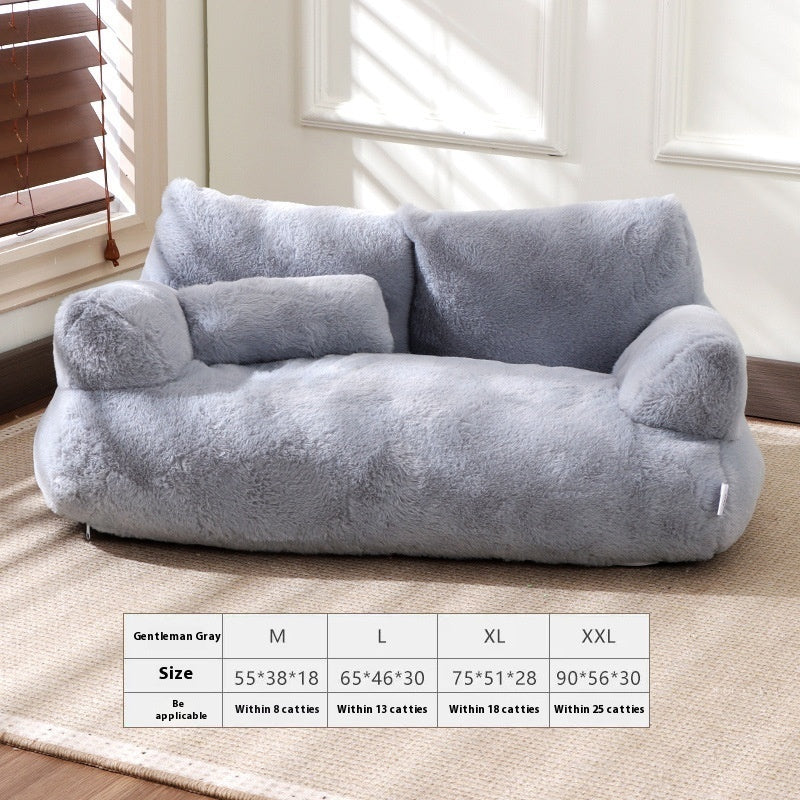 KFX-0129597 Cozy Plush Winter Cat Nest Sofa Bed in Various Colors