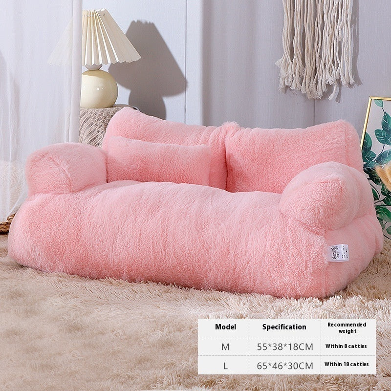 KFX-0129597 Cozy Plush Winter Cat Nest Sofa Bed in Various Colors