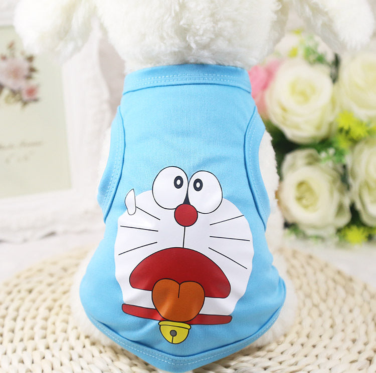 KFX-0130493 Summer Cotton Pet Vest for Small Puppies - Breathable and Comfortable Apparel
