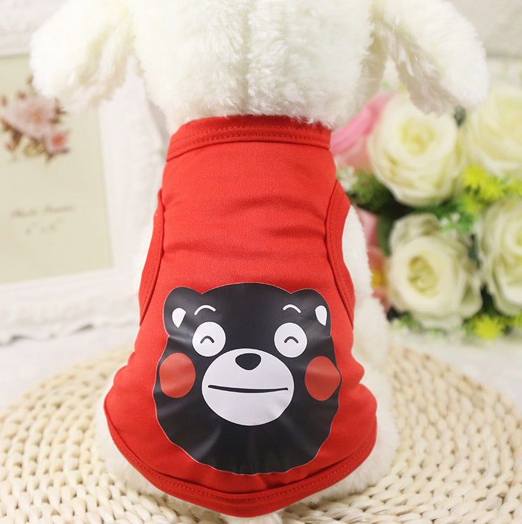 KFX-0130493 Summer Cotton Pet Vest for Small Puppies - Breathable and Comfortable Apparel