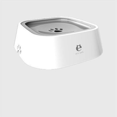 KFX-0132285 1.5L Floating Pet Water Bowl with Anti-Overflow Slow Feeder Design - Perfect for Cats and Dogs