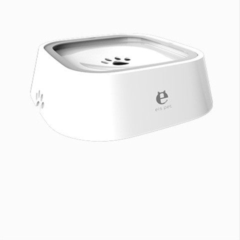 KFX-0132285 1.5L Floating Pet Water Bowl with Anti-Overflow Slow Feeder Design - Perfect for Cats and Dogs