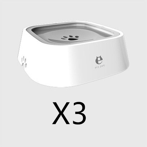 KFX-0132285 1.5L Floating Pet Water Bowl with Anti-Overflow Slow Feeder Design - Perfect for Cats and Dogs