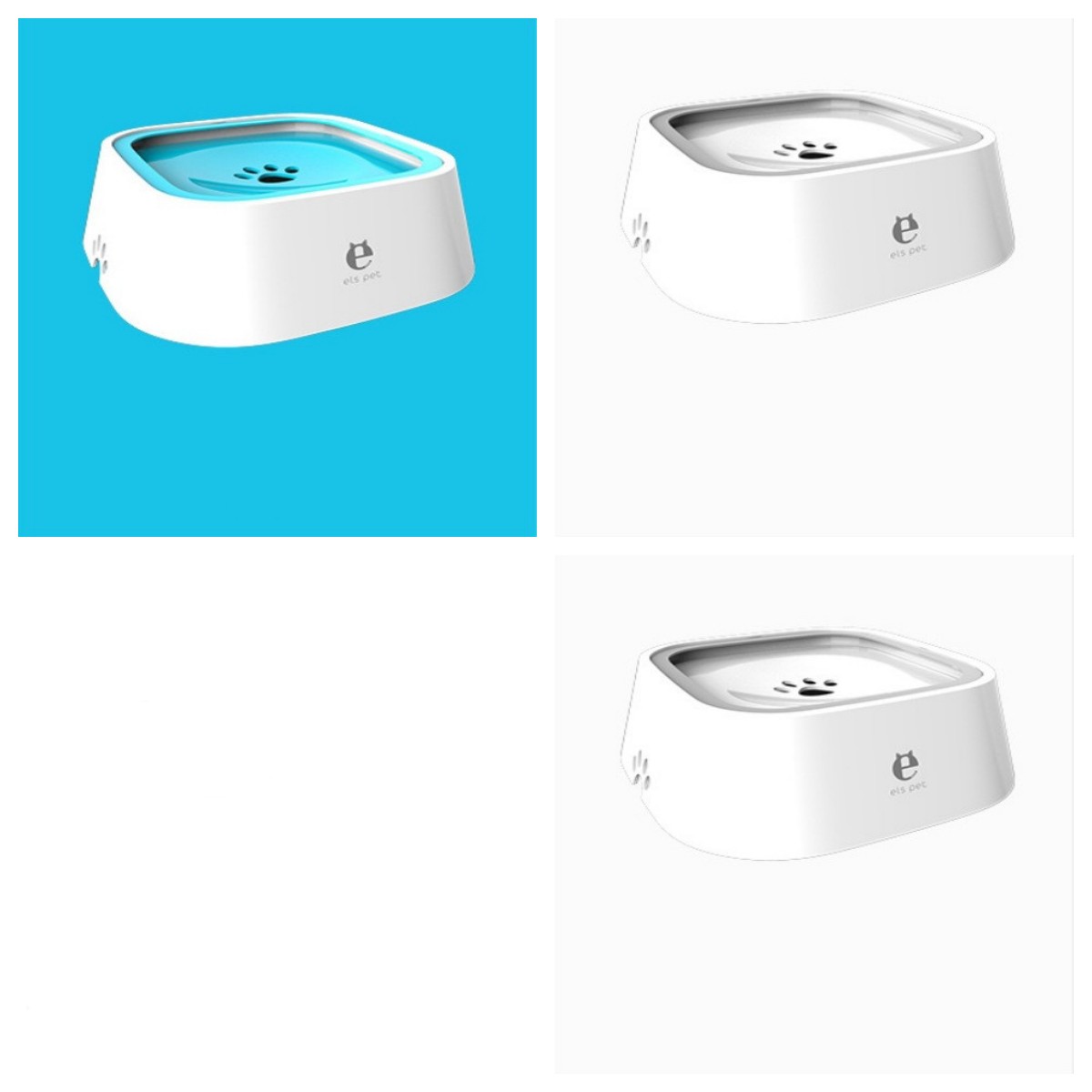 KFX-0132285 1.5L Floating Pet Water Bowl with Anti-Overflow Slow Feeder Design - Perfect for Cats and Dogs