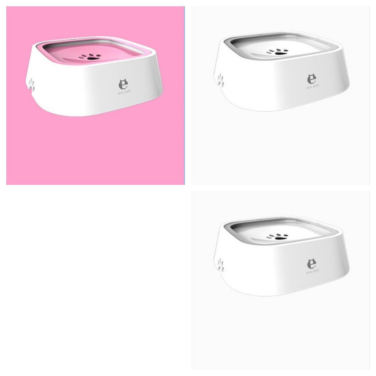 KFX-0132285 1.5L Floating Pet Water Bowl with Anti-Overflow Slow Feeder Design - Perfect for Cats and Dogs