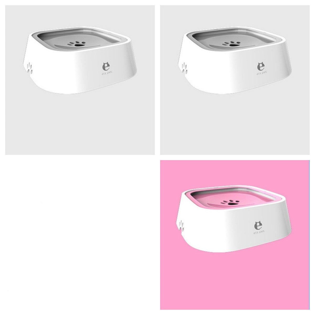 KFX-0132285 1.5L Floating Pet Water Bowl with Anti-Overflow Slow Feeder Design - Perfect for Cats and Dogs