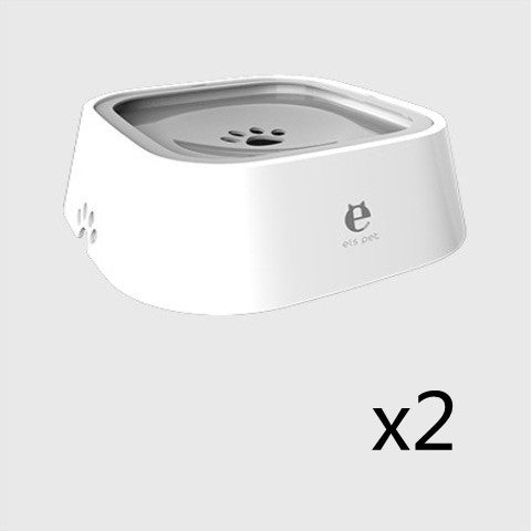 KFX-0132285 1.5L Floating Pet Water Bowl with Anti-Overflow Slow Feeder Design - Perfect for Cats and Dogs