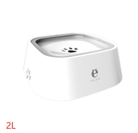 KFX-0132285 1.5L Floating Pet Water Bowl with Anti-Overflow Slow Feeder Design - Perfect for Cats and Dogs