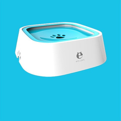 KFX-0132285 1.5L Floating Pet Water Bowl with Anti-Overflow Slow Feeder Design - Perfect for Cats and Dogs