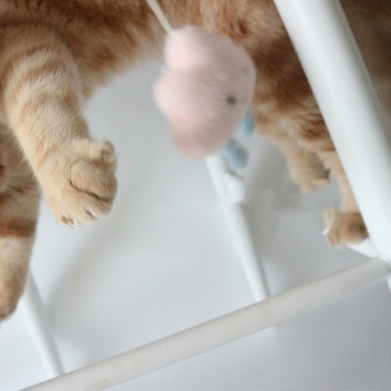 KFX-0136893 Fun Cat Toy with Bird Sounds - 70cm Long Interactive Cat Stick