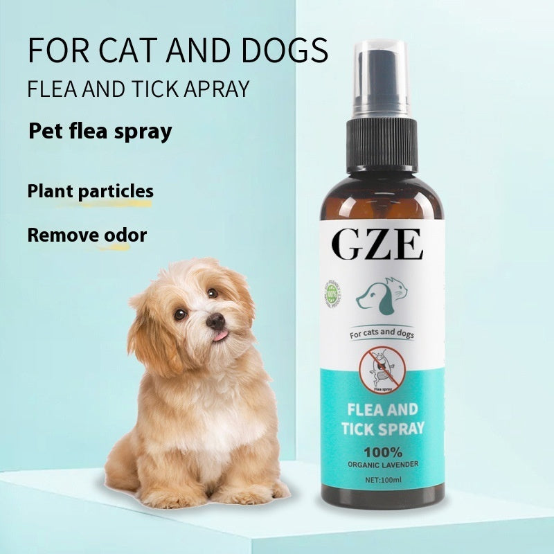 KFX-0137661 Effective Flea Spray for Dogs - 100ml Plastic Bottle