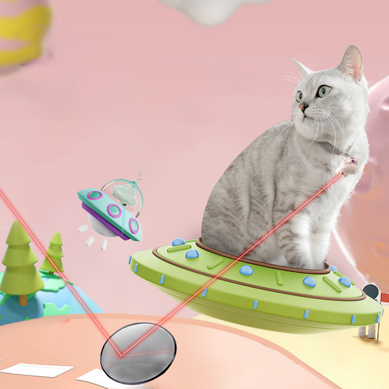 KFX-0139325 Automatic Cat Laser Pointer Collar with USB Charging - Interactive Toy for Kittens and Dogs