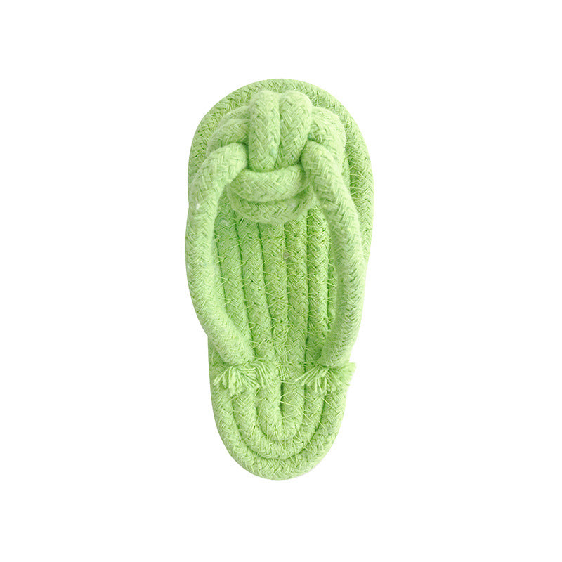 KFX-0140477 Colorful Hand-Woven Cotton Rope Dog Bite Toy Set