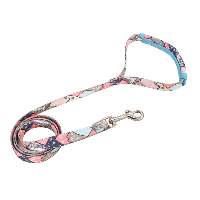 KFX-0141629 Reflective Anti-Breakaway Leash for Small and Medium Dogs - Durable Polyester with Chest Strap Options