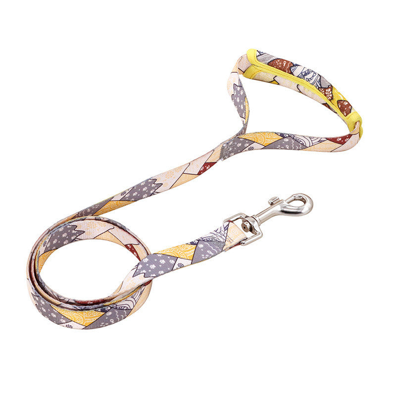 KFX-0141629 Reflective Anti-Breakaway Leash for Small and Medium Dogs - Durable Polyester with Chest Strap Options