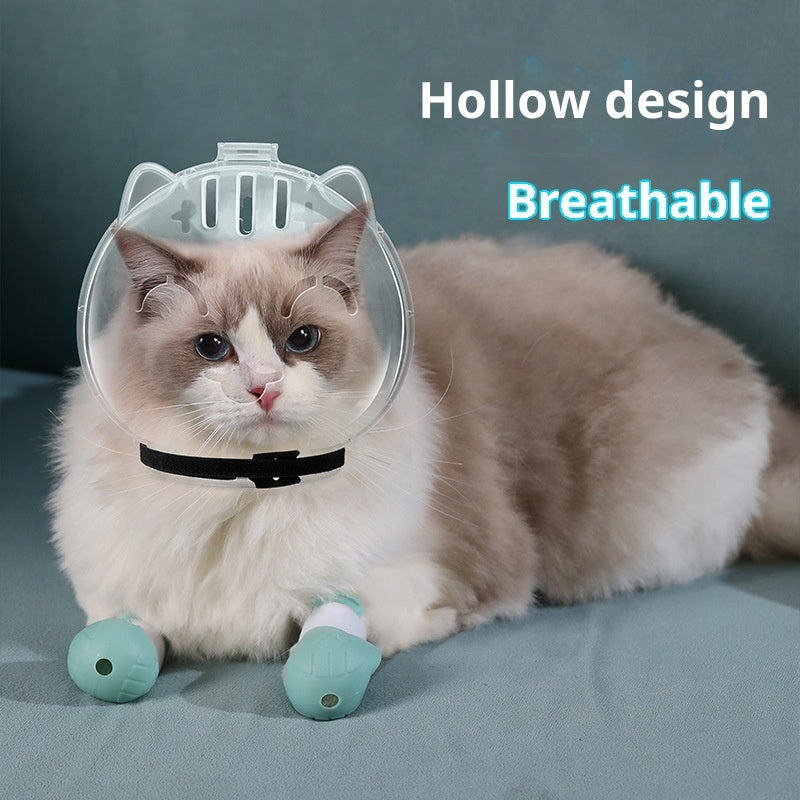 KFX-0142653 Cat Head Cover Set - Owl & Cat Paw Designs, Perfect for Pets and Kids, Multi-Color Options