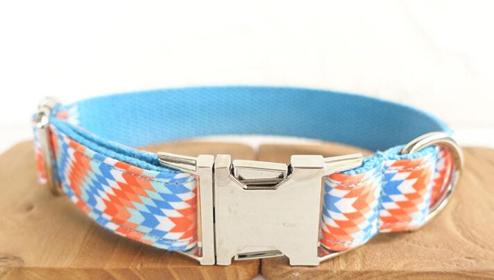 KFX-0143805 Durable Polyester Dog Collar with Adjustable Fit and Color Variations